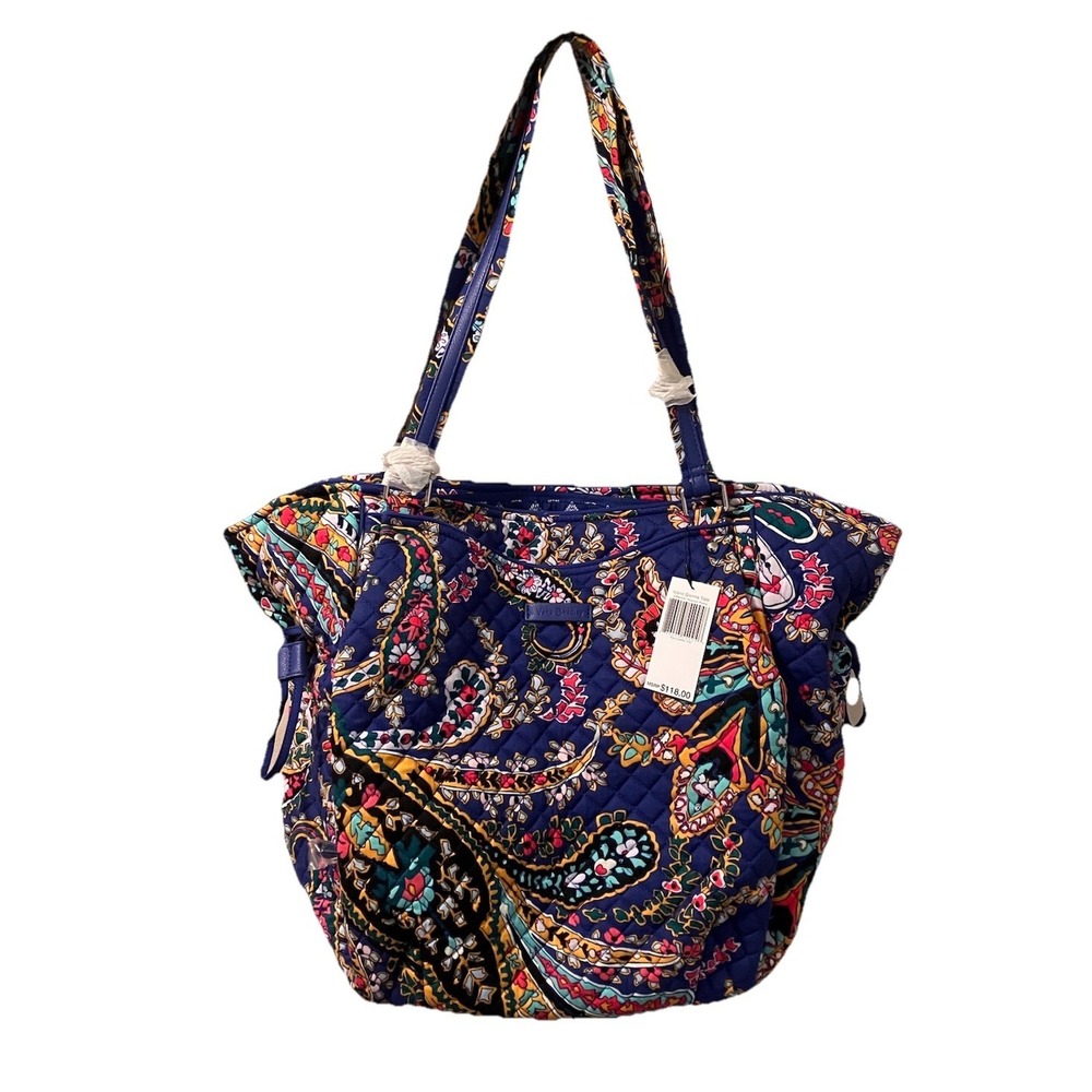 Vera Bradley Iconic Glenna Satchel Purse Romantic Paisley NWT $118